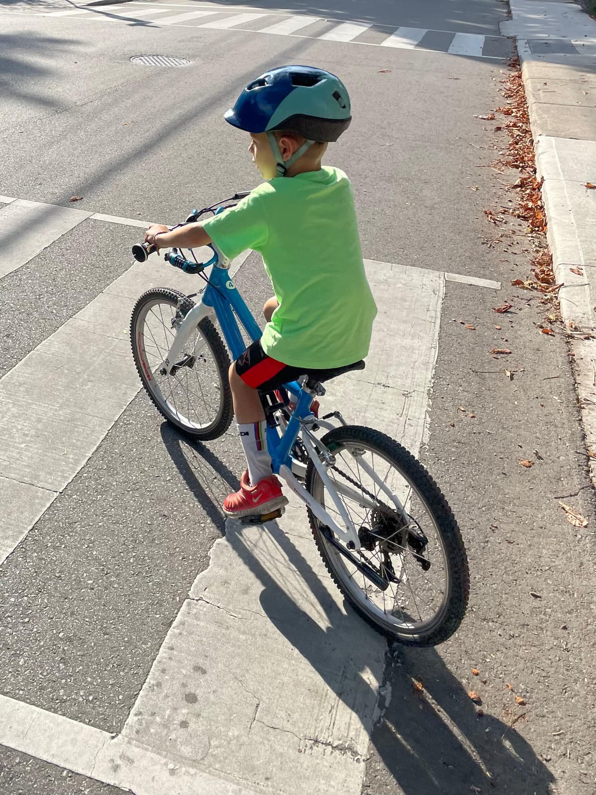 Young cyclist Tommy offering bike box rental service in Hamilton, Ontario